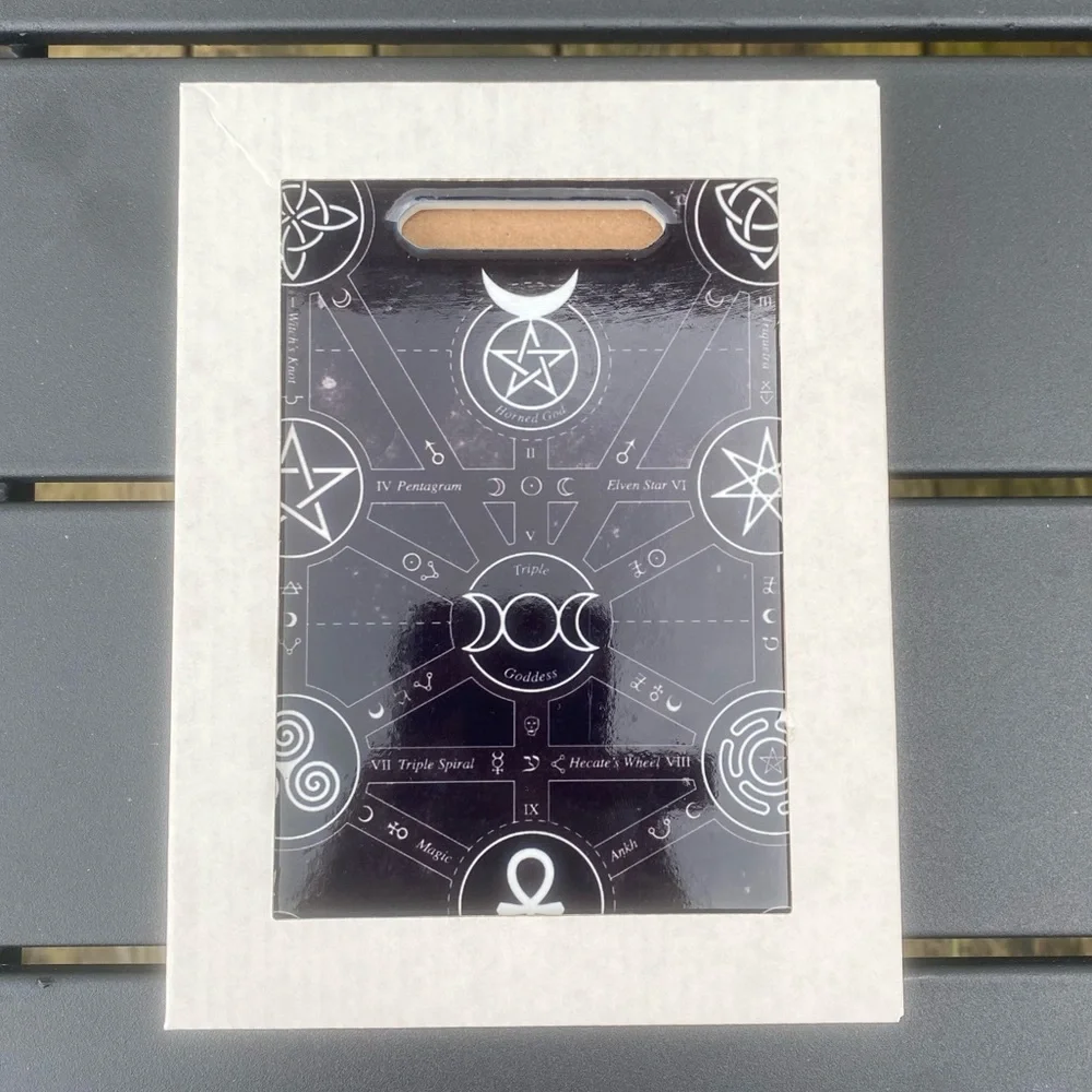 Magick Symbols cutting board Trivet Alchemy Gothic serving board
